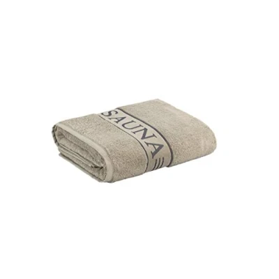 Abbildung von frottana Sauna Saunatuch mit Bordüre 80 x 200 cm aus 100% Baumwolle, cashmere