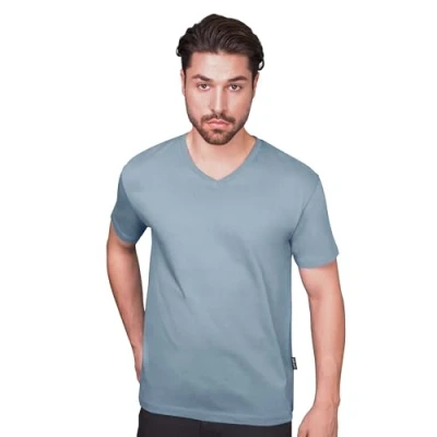 Abbildung von HRM Herren Luxury V Neck Tee I Premium T Shirt Ausschnitt aus 100% Bio Baumwolle Basic bis 60C waschbar Hochwertige &amp; nachhaltige Bekleidung