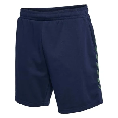 Abbildung von Hummel Staltic kurze Sporthose, Herren, Größe: Large, Marine/duck green