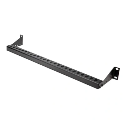 Abbildung von StarTech.com 1HE Rack Kabelführung mit Einstellbarer Tiefe, Kabelführungsbügel für Organisiertes 19 Zoll Rack/Serverschrank, Horizontale Kabelmanagement, Lacing Bar (12S Cable BAR)