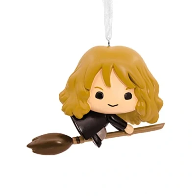 Abbildung von Hallmark Harry Potter Hermine auf Besenstiel Weihnachtsschmuck