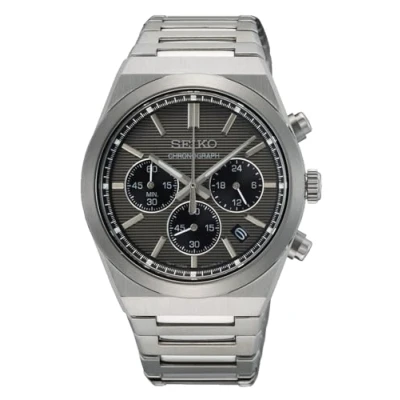 Abbildung von Seiko Chronograph Herren Uhr Silber SSB455P1
