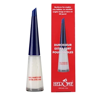 Abbildung von Herome Nagelhärter Extra Stark Nagelverstärker Garantiert Feste Nägel, Schon nach acht Tagen sind die ersten Ergebnisse spürbar. (Nail Hardener Strong) 10ml.