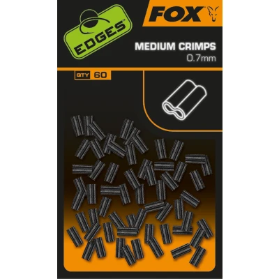 Abbildung von Fox Edges Crimp Sleeves Medium 0,7mm (60 stuks) Kleinmaterial