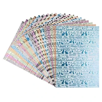 Abbildung von Ideen mit Herz Deko Karton Unique Ostern DIN A4 250 g/m² 4 Designs in 5 Farben 20 Bogen
