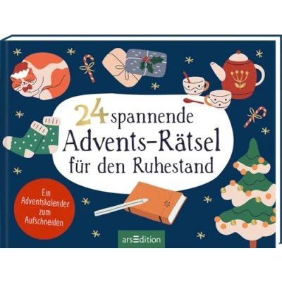 Abbildung von 24 spannende Advents Rätsel für den Ruhestand: Ein Adventskalender zum Aufschneiden Jeden Tag Rätselspaß! Senioren