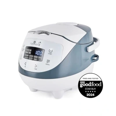 Abbildung von Yum Asia Panda Mini Reiskocher mit Ninja Keramikschüssel und Advanced Fuzzy Logic (3,5 Tassen, 0,63 Liter) 4 Reisfunktionen, Multicooker Funktion, 220240V