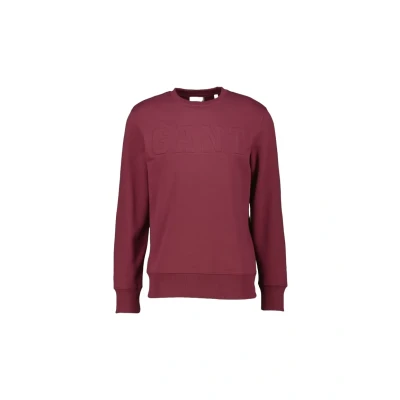 Abbildung von GANT Embossed Cneck Sweatshirt, Herren, Größe: XS, Wine red