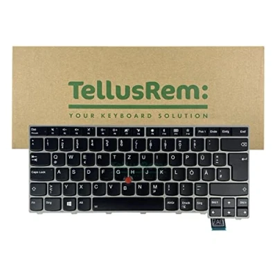 Abbildung von TellusRem ersatztastatur Deutsche Hintergrundbeleuchtung für Lenovo Thinkpad 13 Gen 2, T460s, T470s