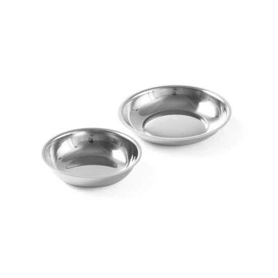 Abbildung von HENDI Zuckerschälchen / Sahneschälchen 6 Stck. Ø 6,5 x 2 cm Edelstahl rund einfach, Zuckerschale Sahneschale