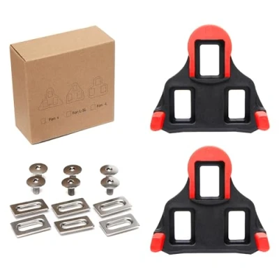 Abbildung von Fahrradschuhe Cleats Kompatibel mit Shimano Pedale, Cycling Cleat SPD SL Pedalen Delta Clips (0 Grad Float) SH 10