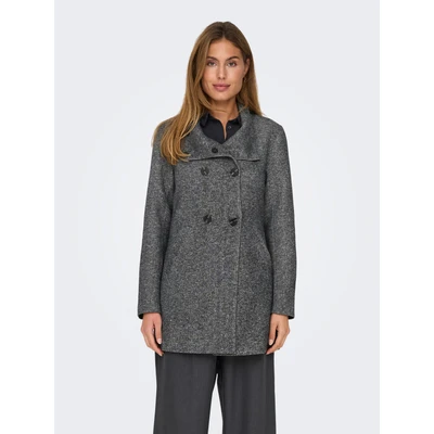 Abbildung von ONLY Onlsedona LIFE Sophia COAT Kurzmantel, Damen, Größe: XS, Dark grey melange