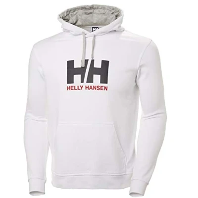 Abbildung von Helly Hansen Herren Hh Logo Hoodie Kapuzenpullover, Weiß (Blanco 001), Medium