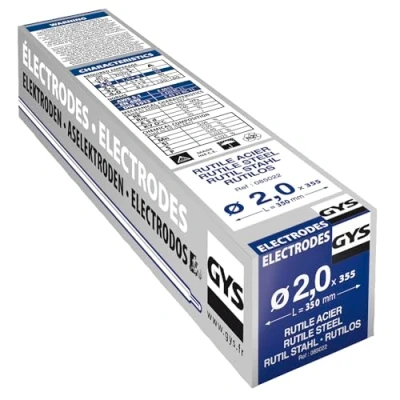 Abbildung von GYS 355 Stück Stabelektrode Pads groß Box für Stahl 2,0 x 350 mm, 085022