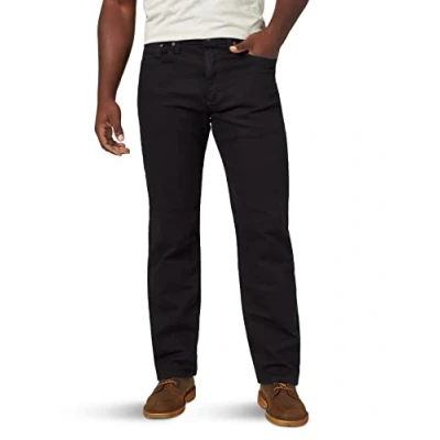 Abbildung von Wrangler Authentics Herren Classic 5 Pocket Relaxed Fit Jeans, Black Flex, 42W / 30L