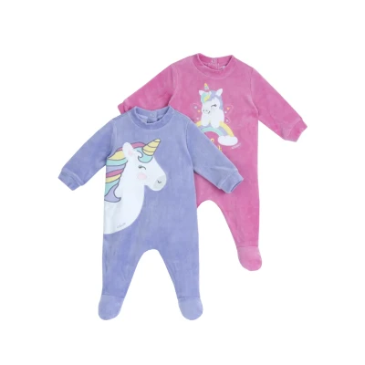 Abbildung von Chicco SET 2 Pieces Strampler für Kinder, Größe: 74, Violet