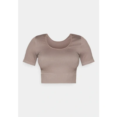 Abbildung von ONLY Play Onpjaia LIFE CROP SEAM TOP Tshirt basic, Damen, Größe: XS/S, Brown
