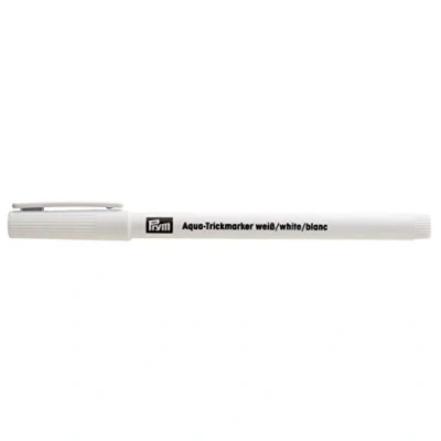 Abbildung von Prym 611824 AQUA Trickmarker weiß Markierstift für dunkle Stoffe, wasserlöslich