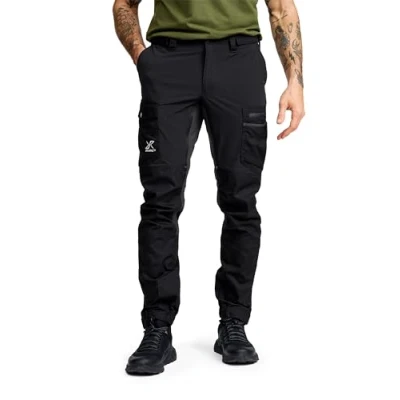 Abbildung von RevolutionRace Rambler Lightweight Pro Pants für Herren, Leichte Outdoor Hose und Wanderhose Black, L