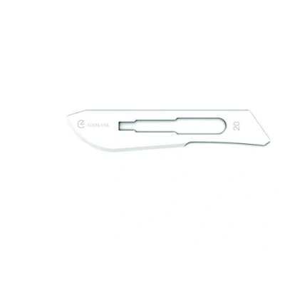 Abbildung von GIMA Sterile Einwegklinge, aus Edelstahl, Nr. 20, 100er Pack, 27024