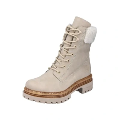 Abbildung von Rieker Snowboot/Winterstiefel, Damen, Größe: 36, Beige Schuhe