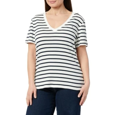 Abbildung von Tommy Hilfiger NEW SLIM CODY Tshirt basic Breton dark night navy, Damen, Größe: 3XL, navy