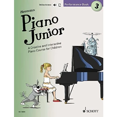 Abbildung von Piano Junior: Performance Book 3: A Creative and Interactive Course for Children. Vol. 3. Klavier. Ausgabe mit verschiedenen Online Materialien. (Piano Junior englische Ausgabe)