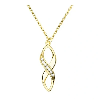 Abbildung von Sofia Milani Twisted Halskette, Damen, Größe: One Size, Gold coloured