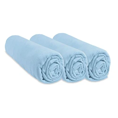 Abbildung von 3 Spannbetttücher Baumwolle für Kinderbett 60 x 120 8 Farben erhältlich