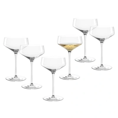Abbildung von LEONARDO HOME PUCCINI Champagnerschale 6 Stück Cocktailglas Champagnerglas Klassische Form Elegantes Design Ideal für Aperitif und Dessert Spülmaschinengeeignet 350 ml 069593