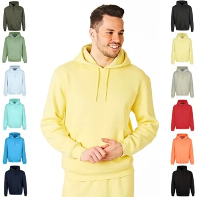Abbildung von Ript Performance Essentials RCSWT763 Herren Kapuzenpullover, weich, Freizeitkleidung, Größe M, gelb