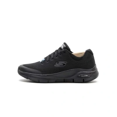 Abbildung von Skechers Herren Arch FIT Ascension Sneakers, schwarzer Strick, Synthetikbesatz, 45 EU