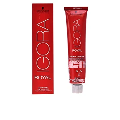 Abbildung von Schwarzkopf IGORA Royal Premium Haarfarbe 6 5 dunkelblond gold, 1er Pack (1 x 60 g) blumig