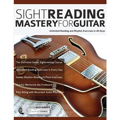 Abbildung von Sight Reading Mastery for Guitar: Unlimited and Rhythm Exercises in All Keys (Learn guitar theory technique)