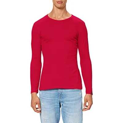 Abbildung von Trigema Herren Langarmshirt 602501, magenta (magenta), XL