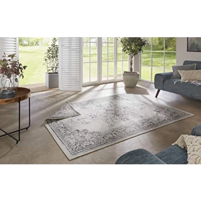 Abbildung von NORTHRUGS Teppich »Borbon Wendeteppich«, rechteckig, 5 mm Höhe, In &amp; Outdoor, Wetterfest, Balkon, Garten, Wohnzimmer, Wasserfest