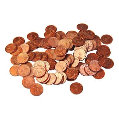 Abbildung von WISSNER® aktiv lernen Euro Spielgeld zum Rechnen 100 x 2 Cent Münzen
