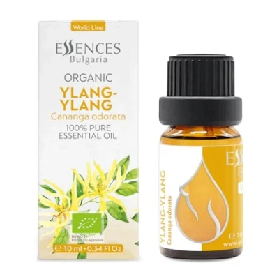 Abbildung von Essences Bulgaria Bio Ylang Ätherisches Öl 10ml Cananga odorata 100% Naturrein Unverdünnt Therapeutischer Grad Aromatherapie Kosmetik Tierversuchsfrei Gentechnikfrei Vegan