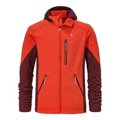 Abbildung von Schöffel Herren Fleece Hoody Lodron M, atmungsaktiver Pullover mit hoher Bewegungsfreiheit, funktionaler Hoodie Body Mapping Technologie