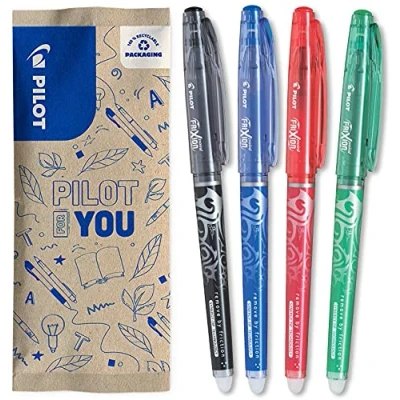 Abbildung von Pilot 2264B3 Frixion Tintenroller Point Promotion 3 Stück schwarz, blau, rot + 1 Stift gratis (Farbe nicht wählbar)