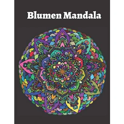 Abbildung von Blumen Mandala: Entspannendes Malbuch für Erwachsene . Blume Mandalas Design, um Stress und Angst zu lindern