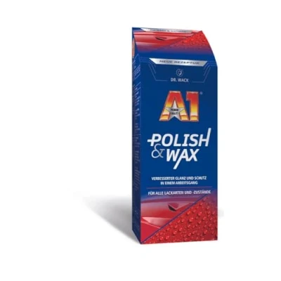 Abbildung von DR. WACK A1 Polish &amp; Wax 500 ml Autopolitur Autowachs in einem Zuverlässige Kratzer Entfernung Verbesserter Schutz Glanz für alle Lackarten Hochwertige Autopflege