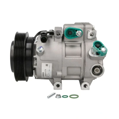 Abbildung von BOSCH 1 986 AD1 176 Kompressor 12V PAG 46 YF R134a mit Dichtring, Montageanleitung KIA: Magentis II