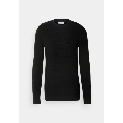 Abbildung von Lindbergh Structure Strickpullover, Herren, Größe: XXL, Black