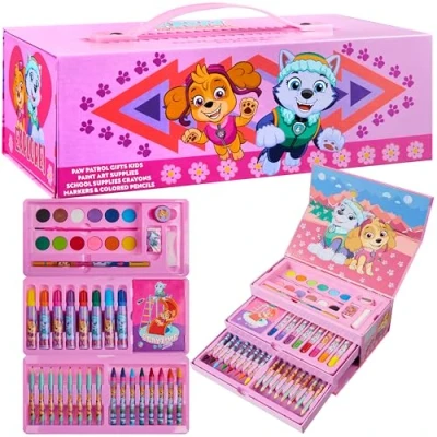 Abbildung von PAW PATROL Malkoffer, Malset für Kinder (Rosa)