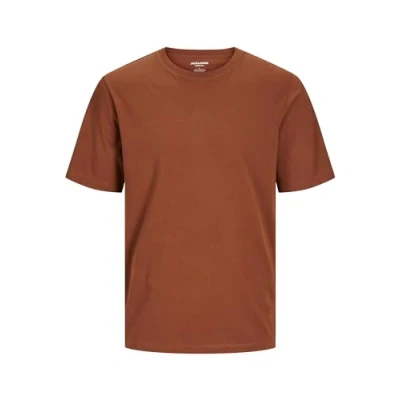 Abbildung von JACK &amp; JONES Male T Shirt Einfarbig Rundhals