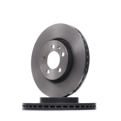 Abbildung von BREMBO 09.D571.11 Bremsscheibe 276 24 5 innenbelüftet beschichtet hochgekohlt mit Schrauben VOLKSWAGEN: T Cross, Polo VI, Golf 7, SKODA: Kamiq