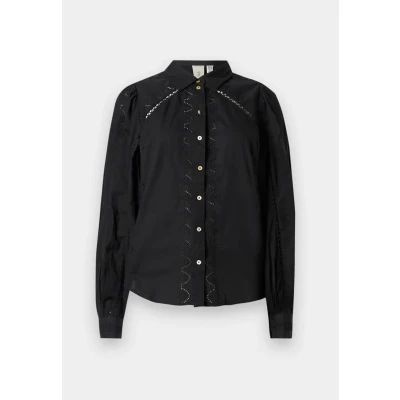 Abbildung von YAS Damen Yaskenora Shirt S. Noos Bluse, Schwarz, XL EU