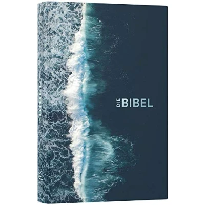 Abbildung von Schlachter 2000 Bibel Taschenausgabe (Hardcover, illustrierter Einband): Fadenheftung / Versanfänge am Zeilenbeginn