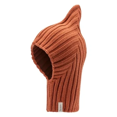 Abbildung von Sterntaler Strickmütze mit Rippstrickmuster diagonal Unisex Schalmütze Zipfel Warme Schlupfmütze Winter Kindermütze lehmbraun, 53